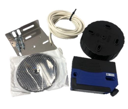 Fotocell Sändare/Spegel Komplett BRLK29 24v AC/DC, inkl. väderskydd, fäste, kabel